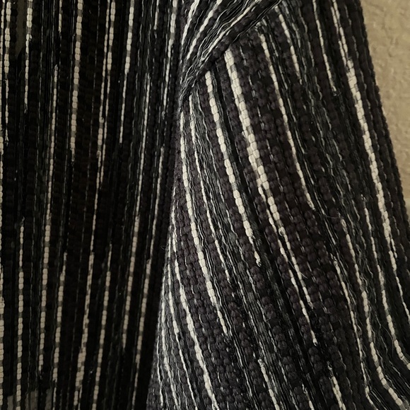 Eskandar Sloped Shoulder Deep V Neck Jacket 3/4 Sleeve Size 0 - Picture 10 of 11